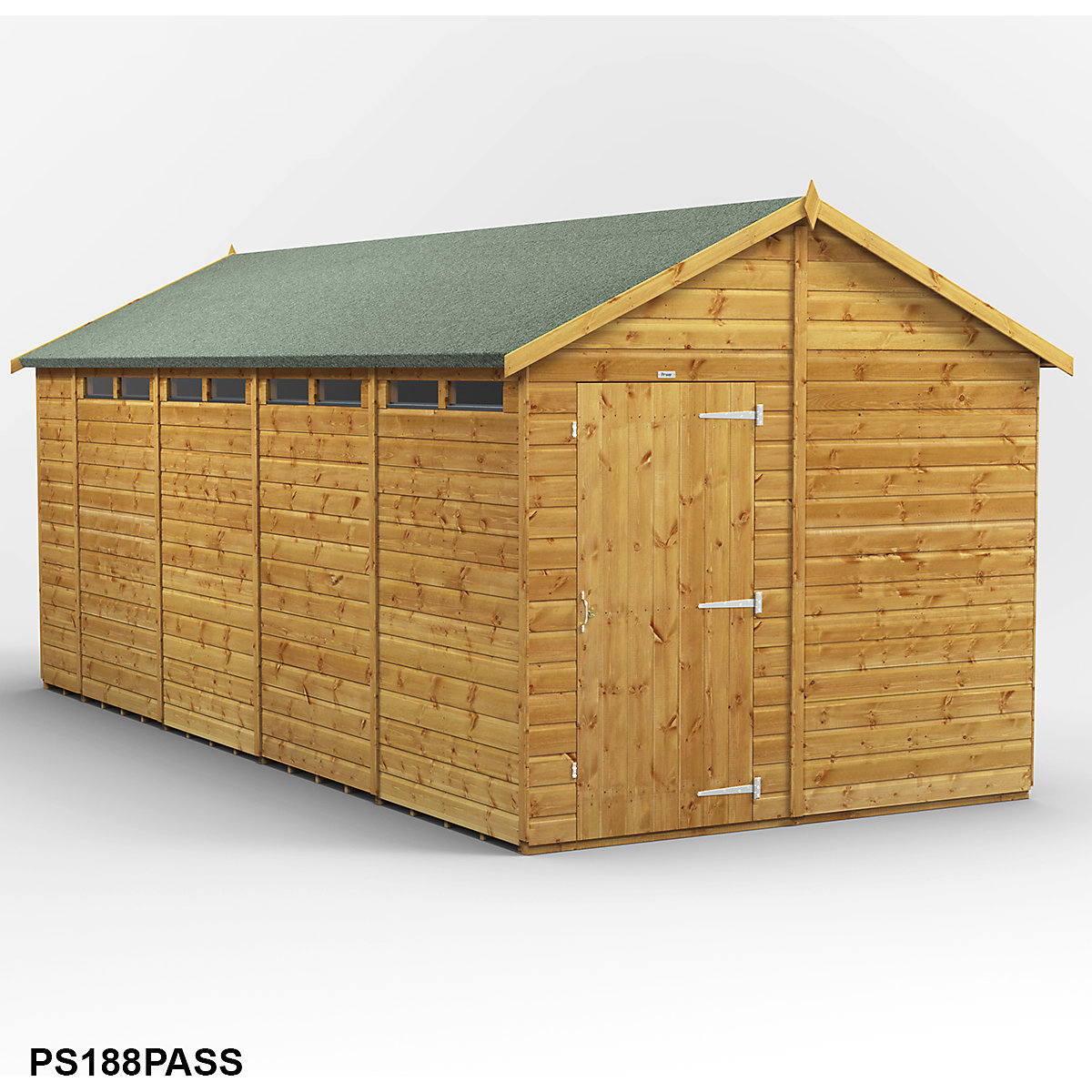 Power 8ft Wide Apex Security Shed (Product illustration 10)-9