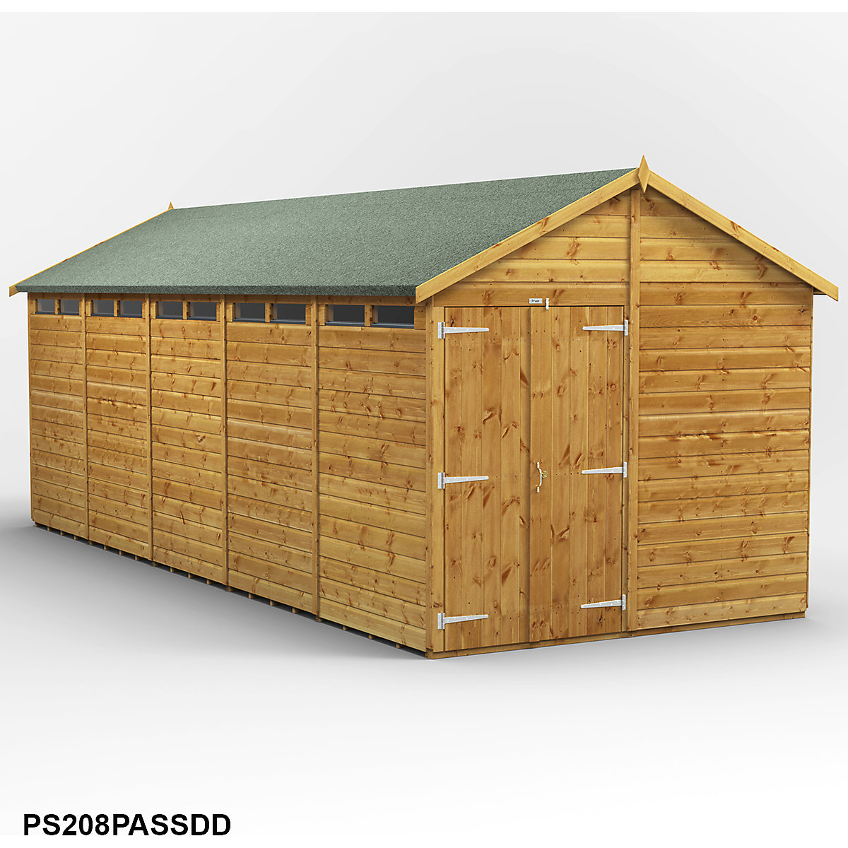 Power 8ft Wide Apex Security Shed (Product illustration 20)-19