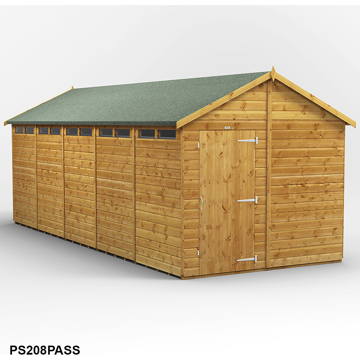 Power 8ft Wide Apex Security Shed (Product illustration 11)-10
