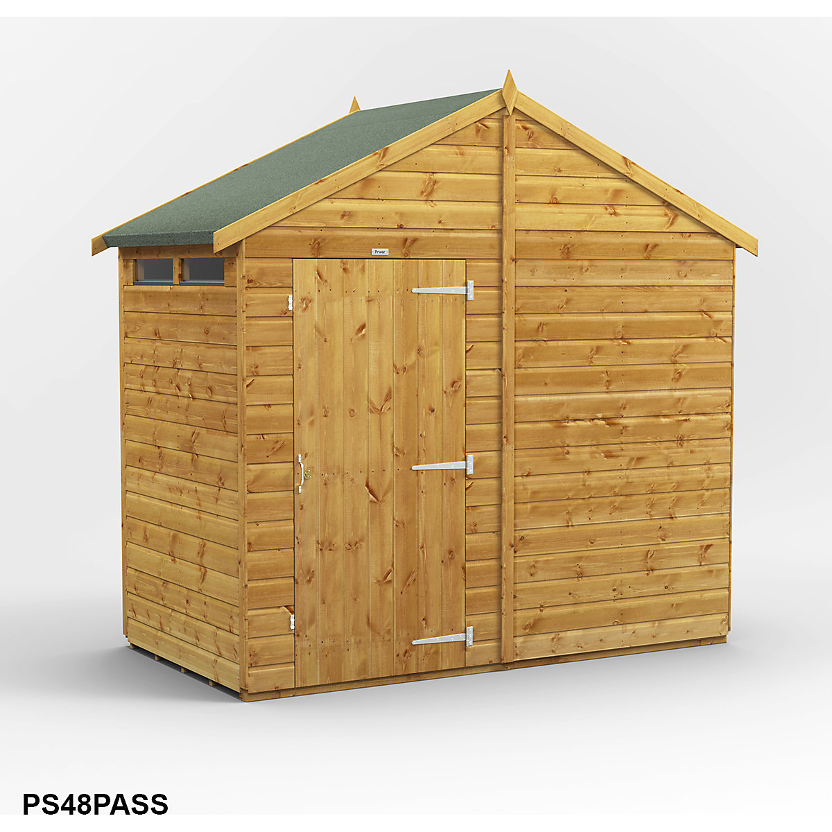 Power 8ft Wide Apex Security Shed (Product illustration 3)-2