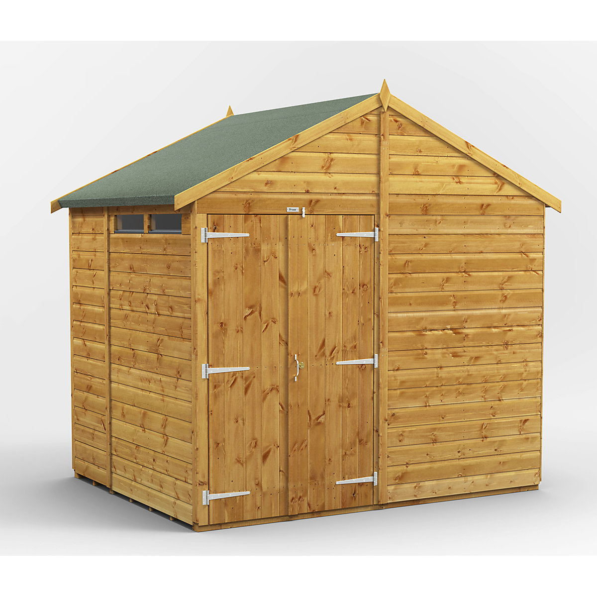Power 8ft Wide Apex Security Shed