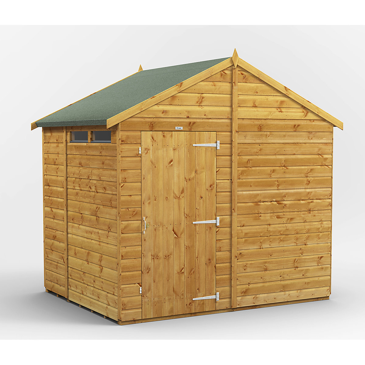 Power 8ft Wide Apex Security Shed