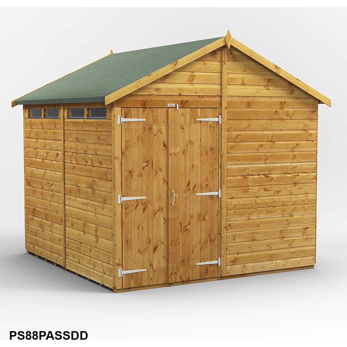 Power 8ft Wide Apex Security Shed (Product illustration 14)-13