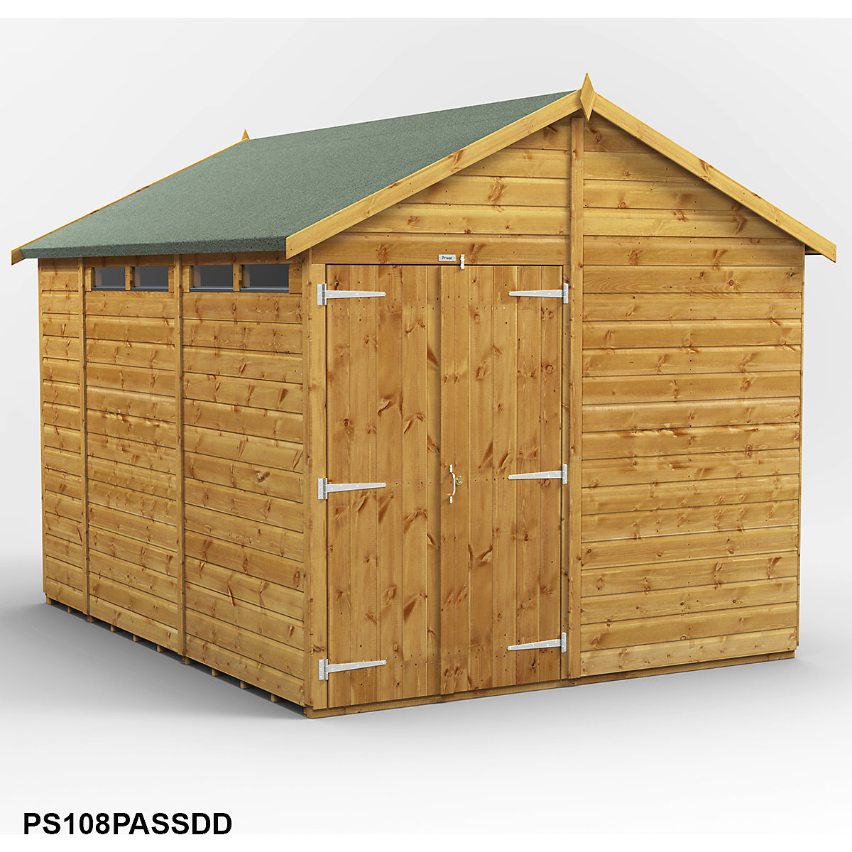 Power 8ft Wide Apex Security Shed (Product illustration 15)-14