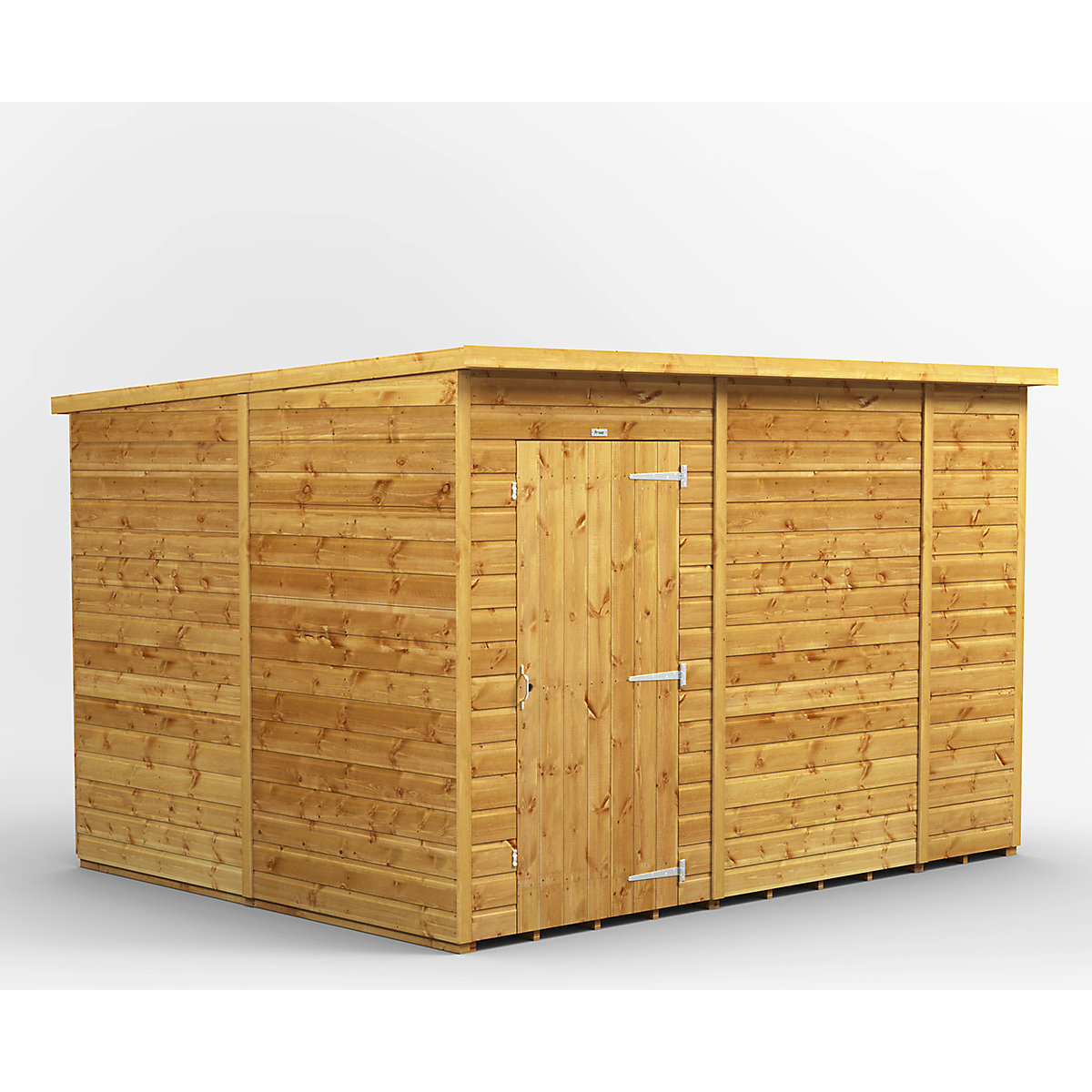 Power 8ft Wide Pent Garden Storage Shed | Optional Windows