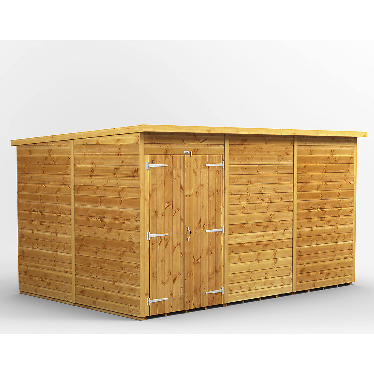 Power 8ft Wide Pent Garden Storage Shed | Optional Windows