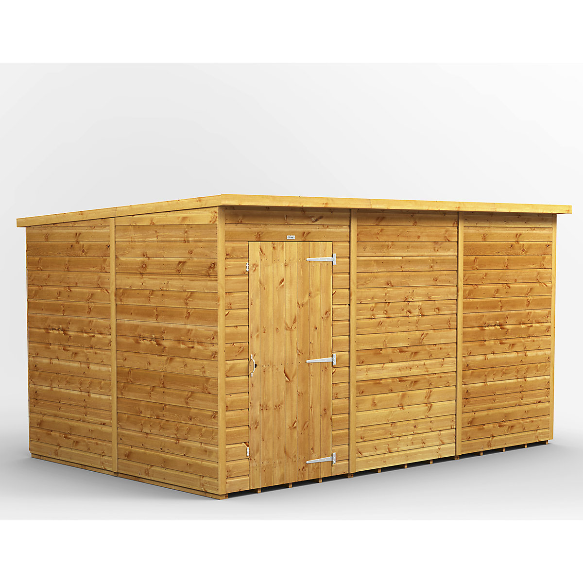 Power 8ft Wide Pent Garden Storage Shed | Optional Windows