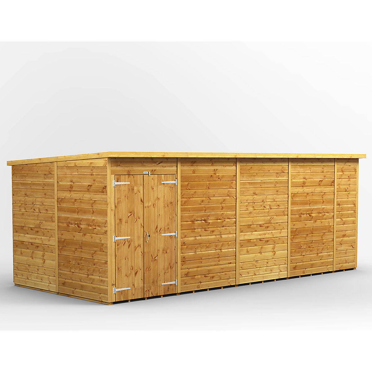 Power 8ft Wide Pent Garden Storage Shed | Optional Windows