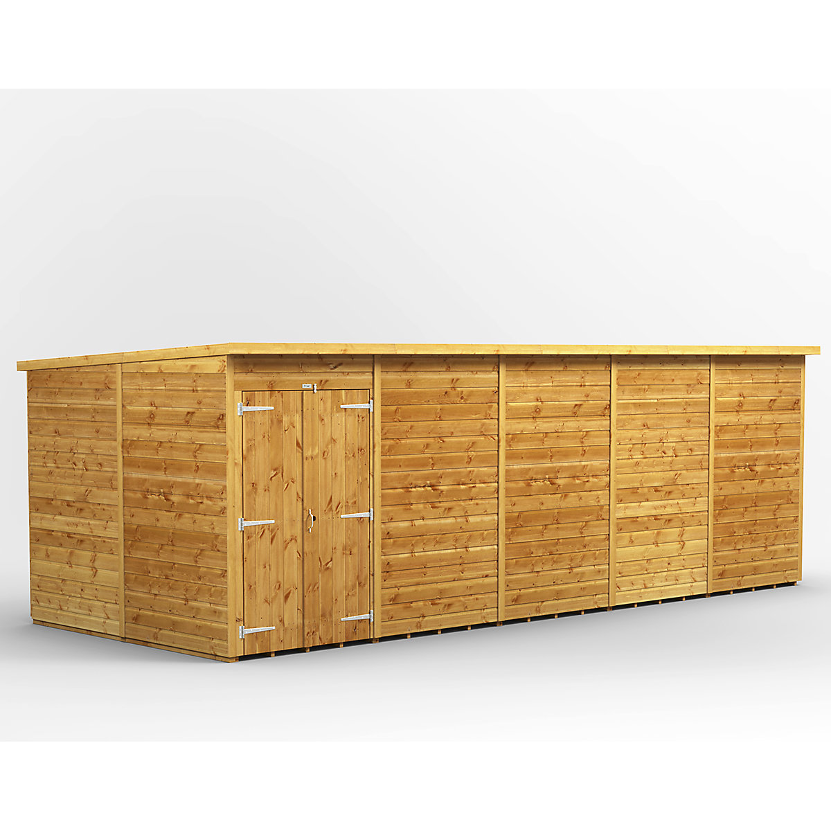 Power 8ft Wide Pent Garden Storage Shed | Optional Windows