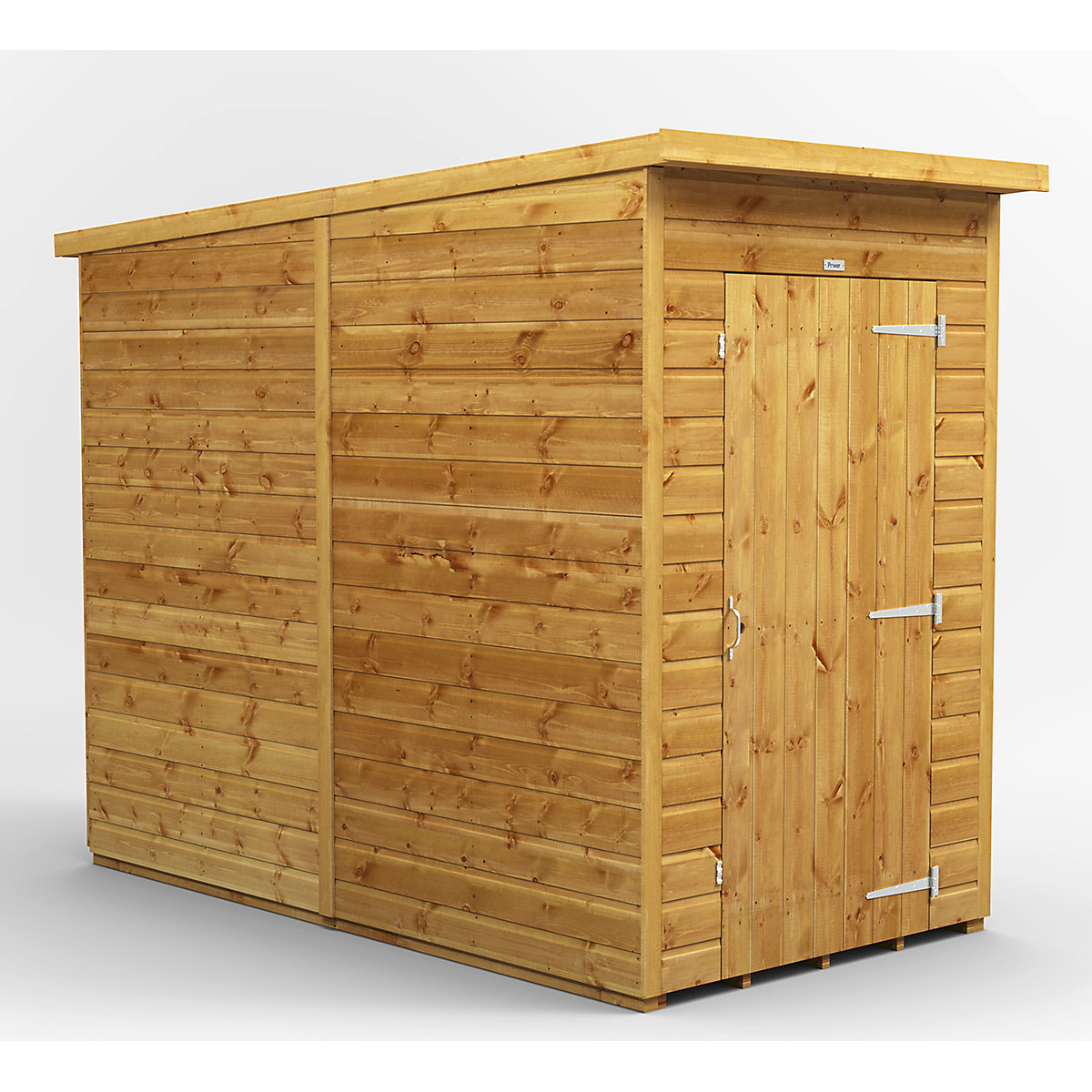 Power 8ft Wide Pent Garden Storage Shed | Optional Windows