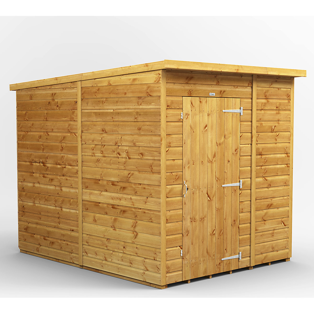 Power 8ft Wide Pent Garden Storage Shed | Optional Windows
