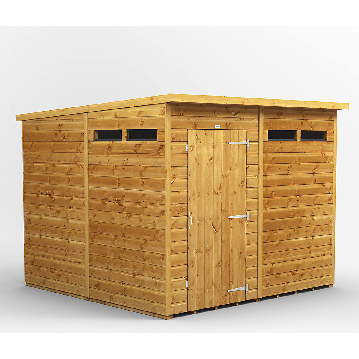 Power 8ft Wide Pent Garden Storage Shed | Optional Windows