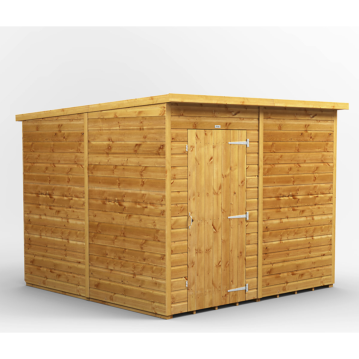 Power 8ft Wide Pent Garden Storage Shed | Optional Windows