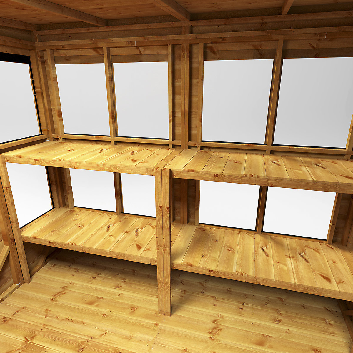 Power 8ft Wide Pent Potting Shed (Product illustration 21)-20