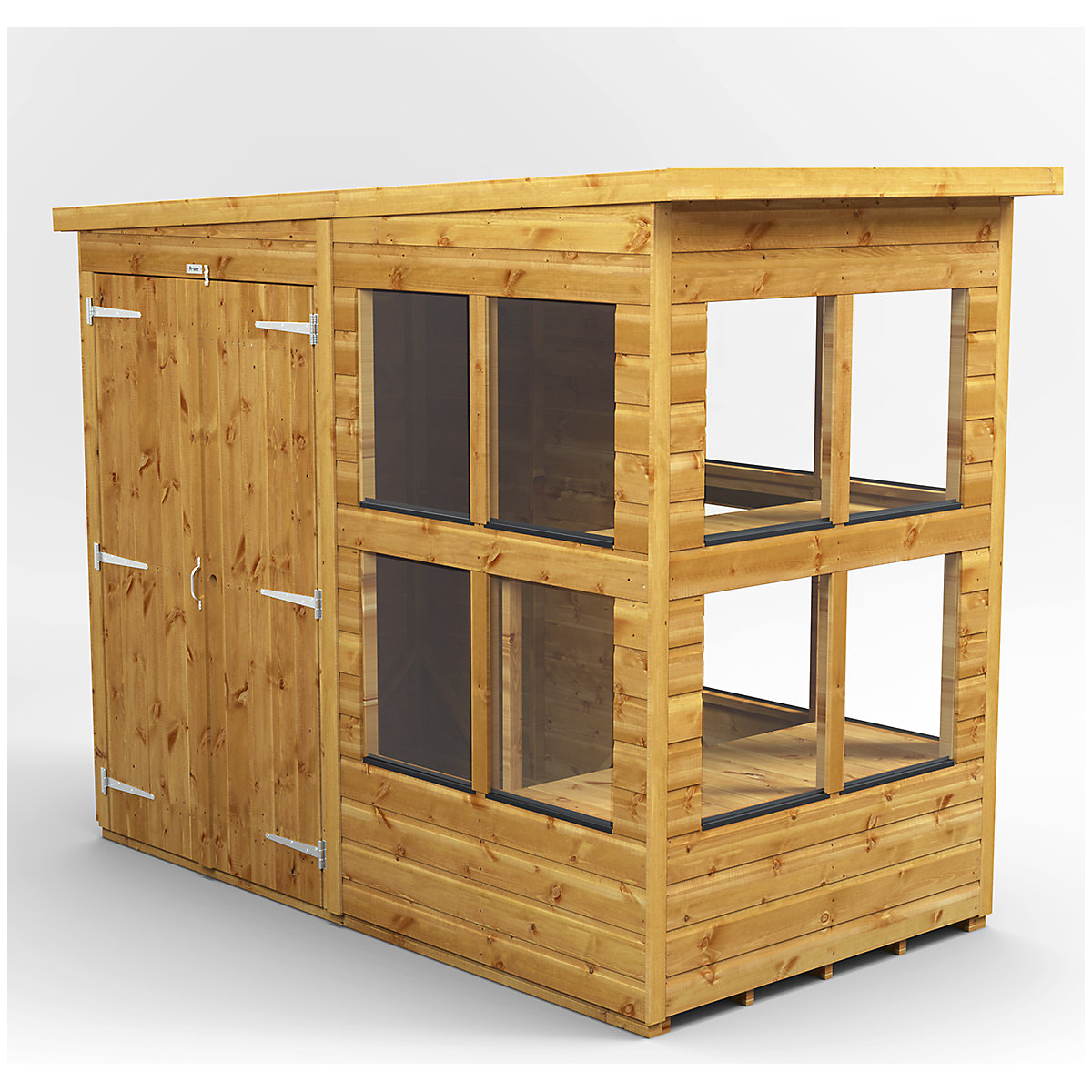 Power 8ft Wide Pent Potting Shed