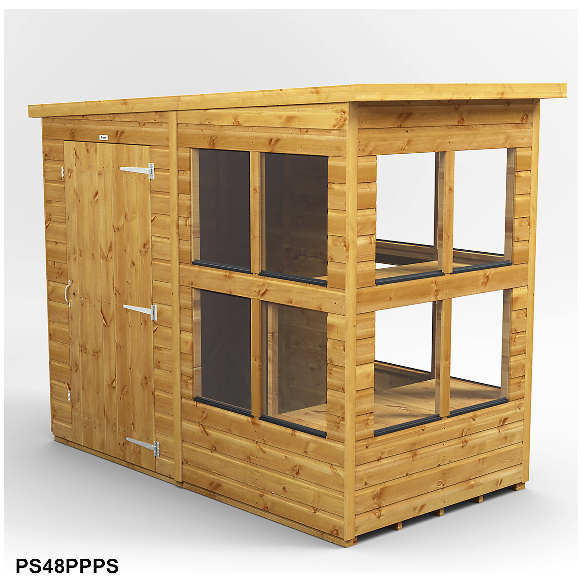 Power 8ft Wide Pent Potting Shed (Product illustration 3)-2