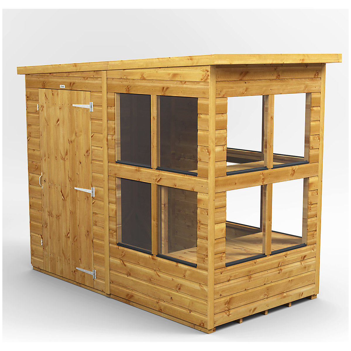 Power 8ft Wide Pent Potting Shed