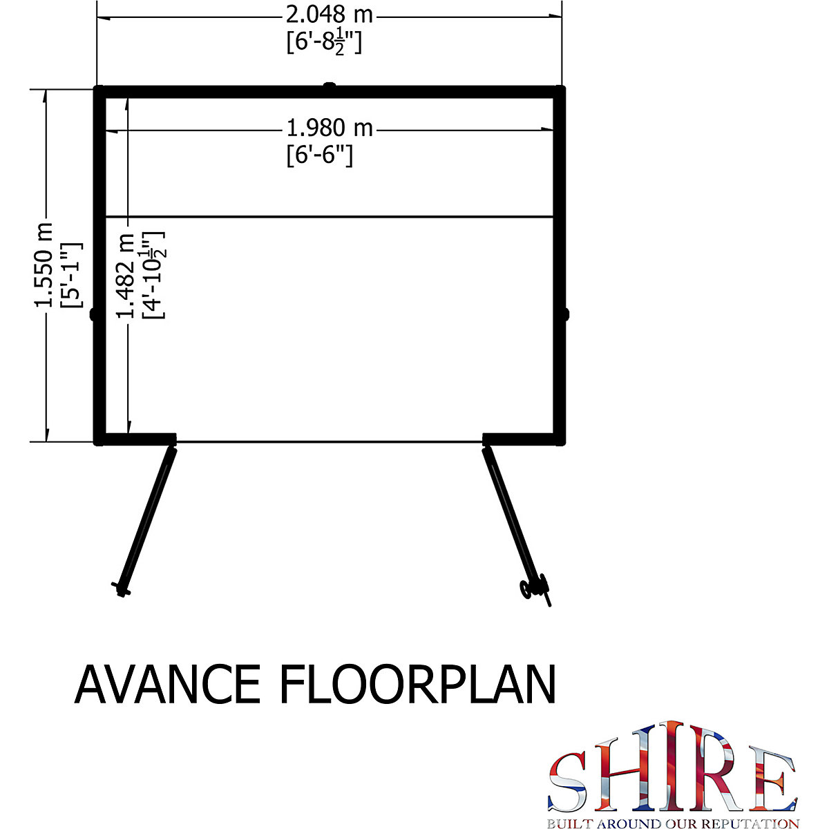 Shire Avance Shiplap Summerhouse (Product illustration 4)-3