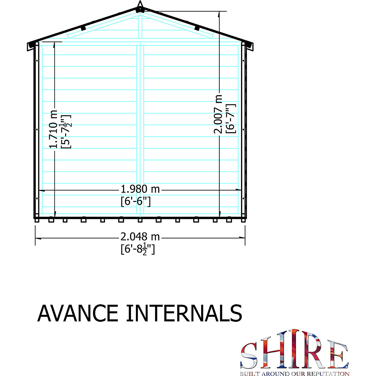 Shire Avance Shiplap Summerhouse (Product illustration 5)-4