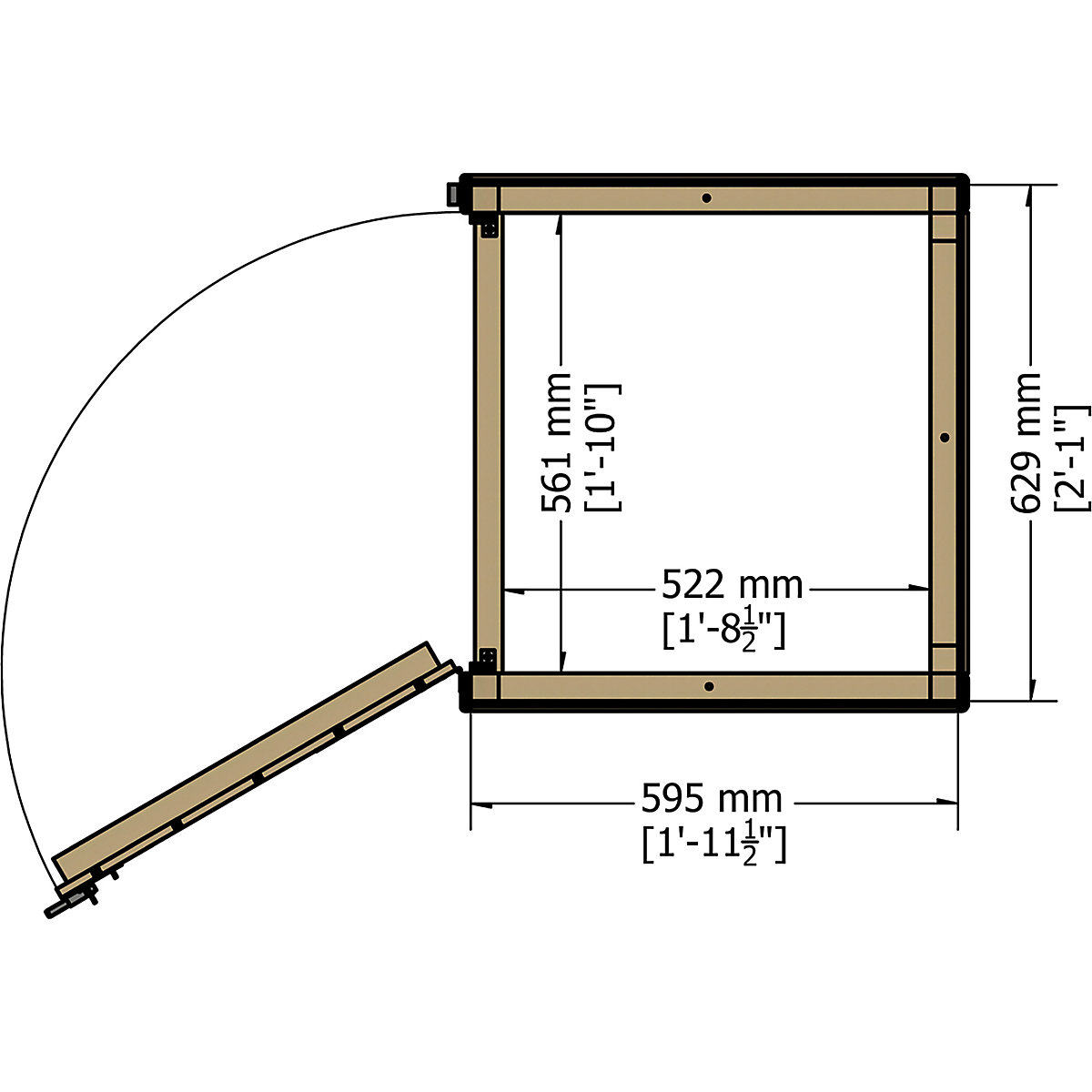Shire Garden Store Shed (Product illustration 5)-4