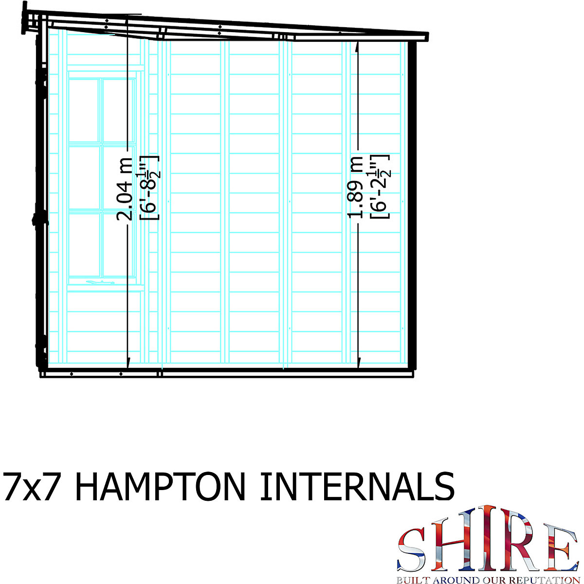 Shire Hampton Shiplap Summerhouses (Product illustration 7)-6
