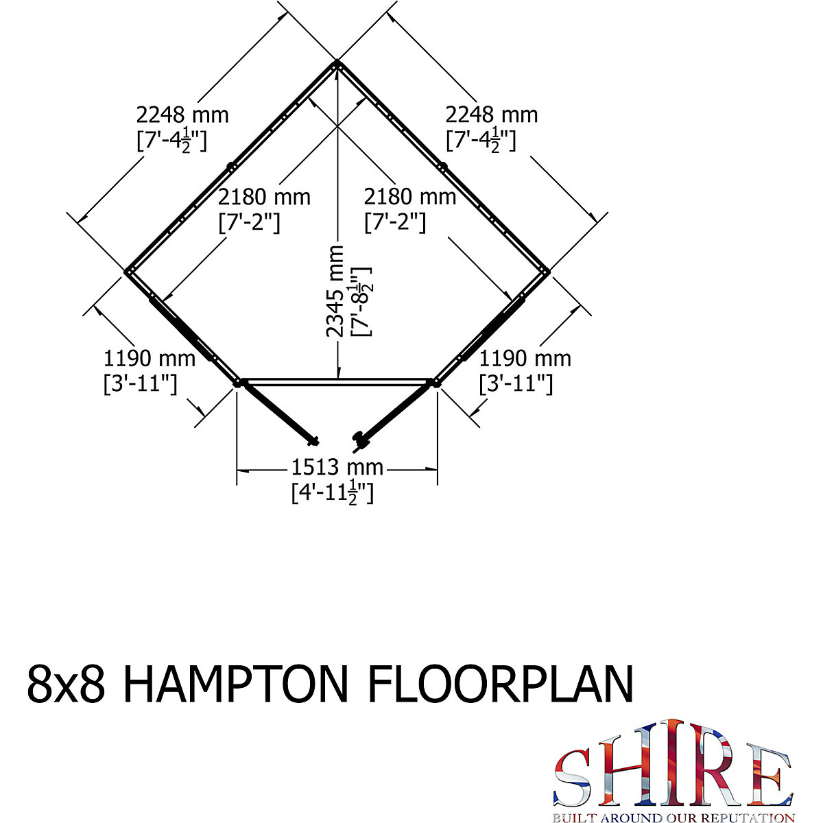 Shire Hampton Shiplap Summerhouses (Product illustration 9)-8