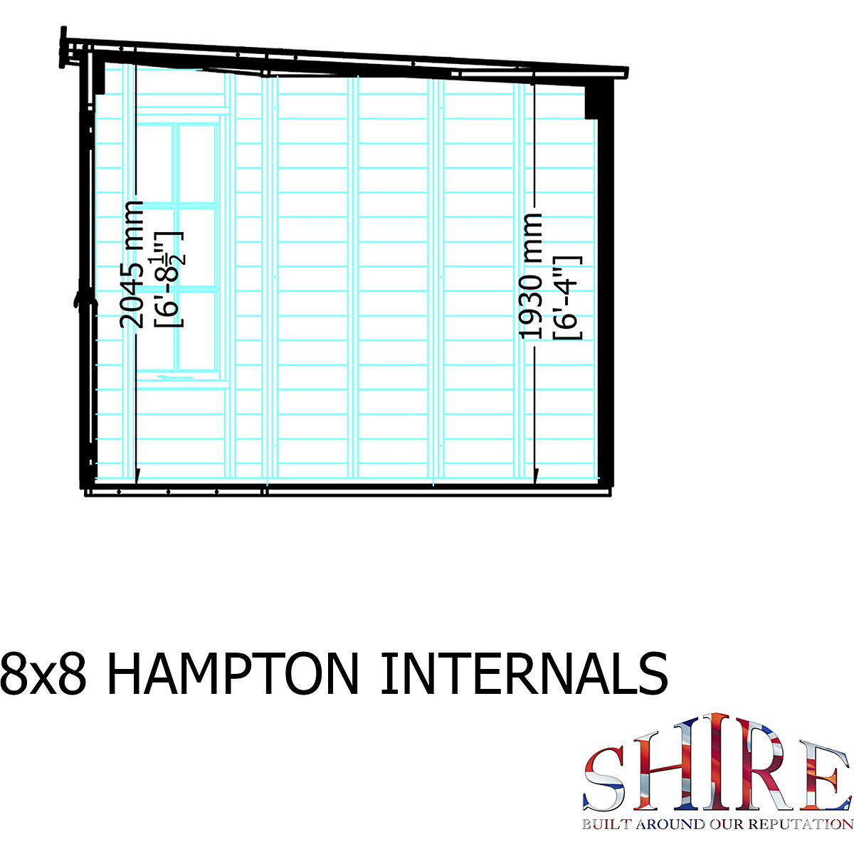 Shire Hampton Shiplap Summerhouses (Product illustration 10)-9