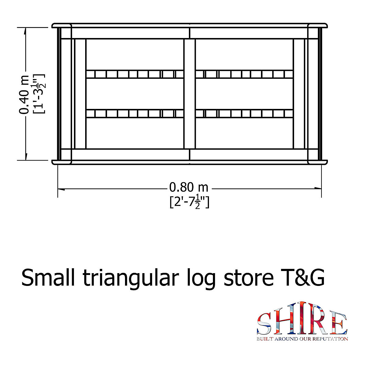 Shire Small Triangular Log Stores (Product illustration 11)-10