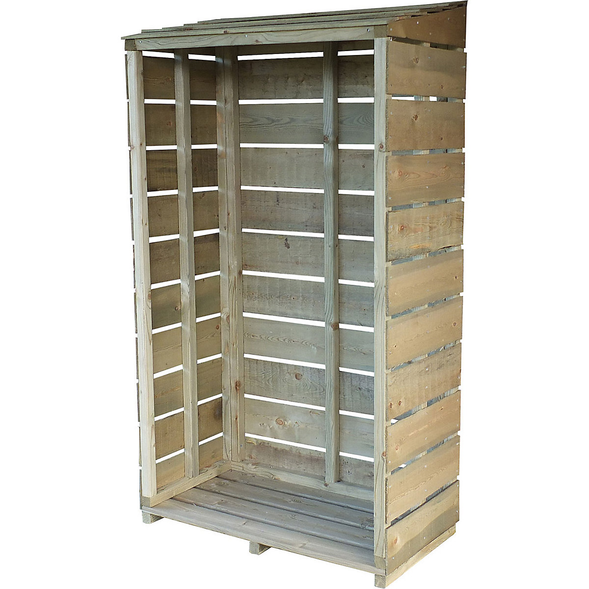 Shire Tall Wall Log Store | Sawn | Pressure Treated