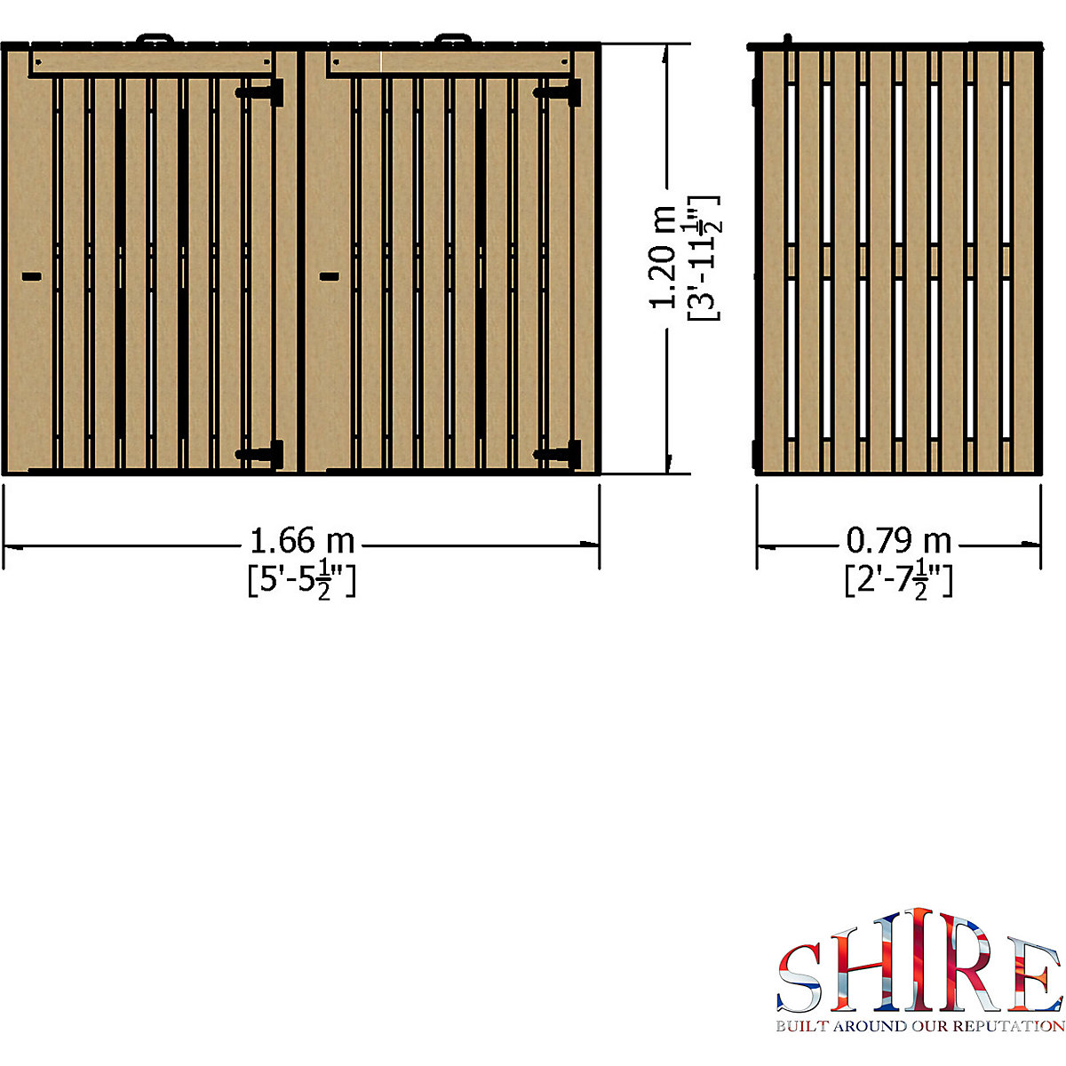 Shire Wheelie Bin Storage (Product illustration 6)-5