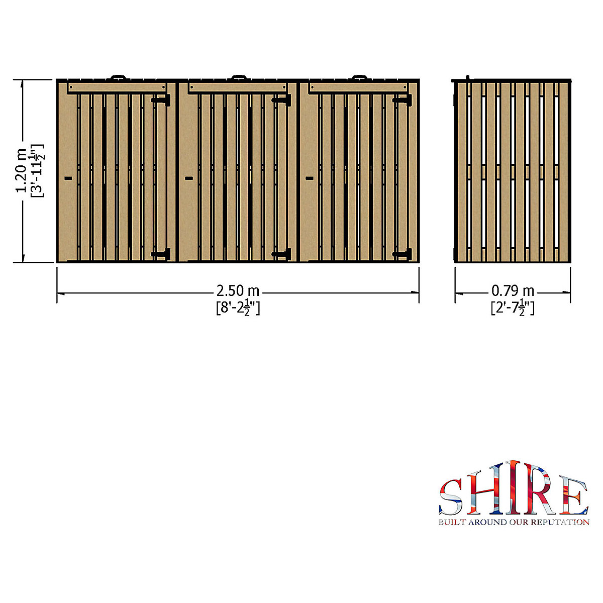 Shire Wheelie Bin Storage (Product illustration 7)-6