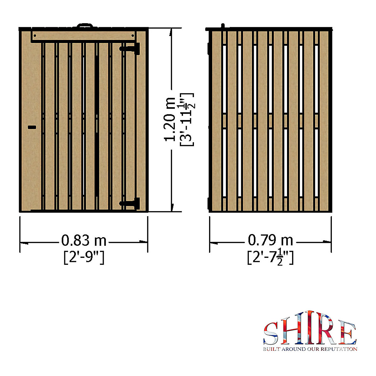 Shire Wheelie Bin Storage (Product illustration 5)-4