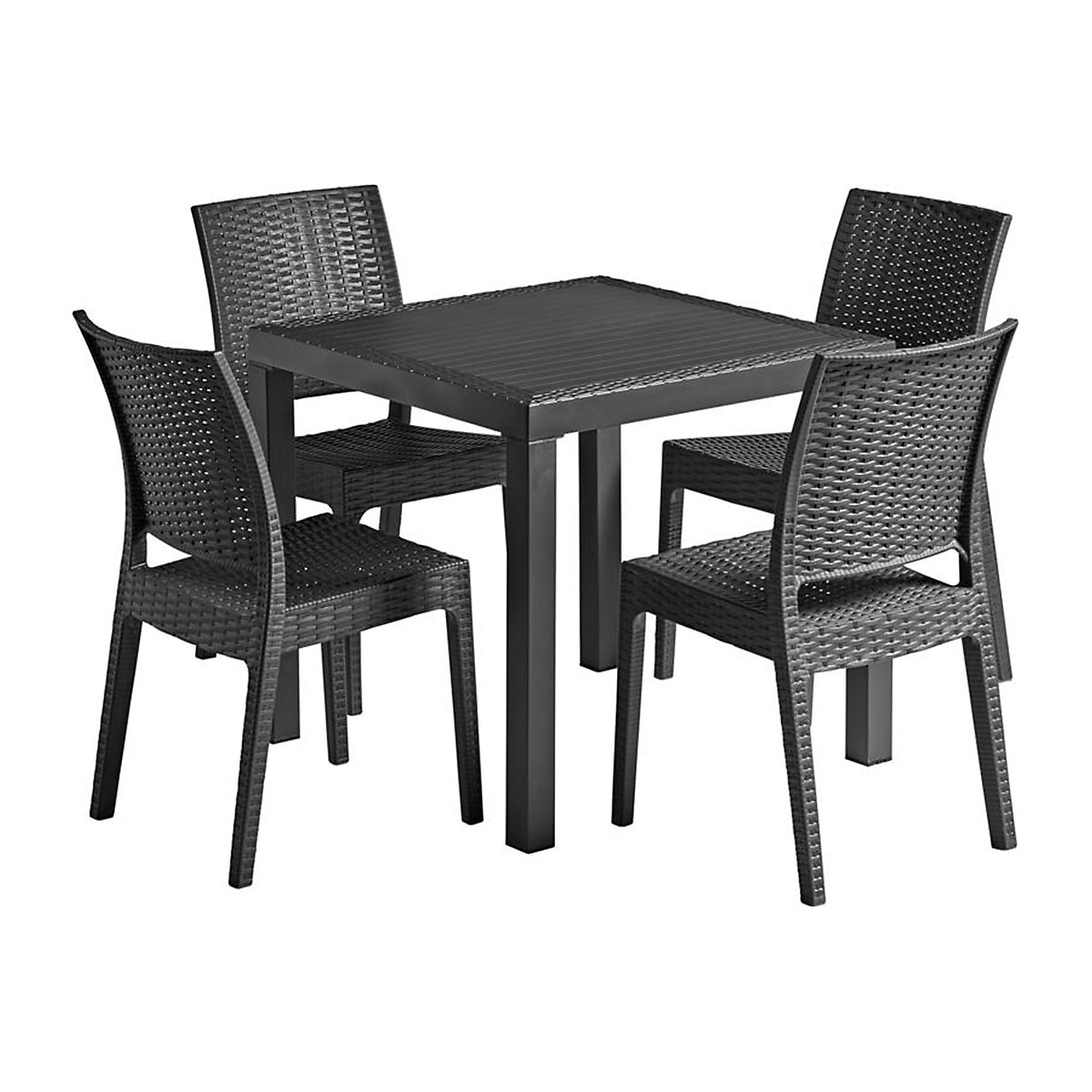 Florida Dining Set | Table with 4 Chairs (Product illustration 2)-1