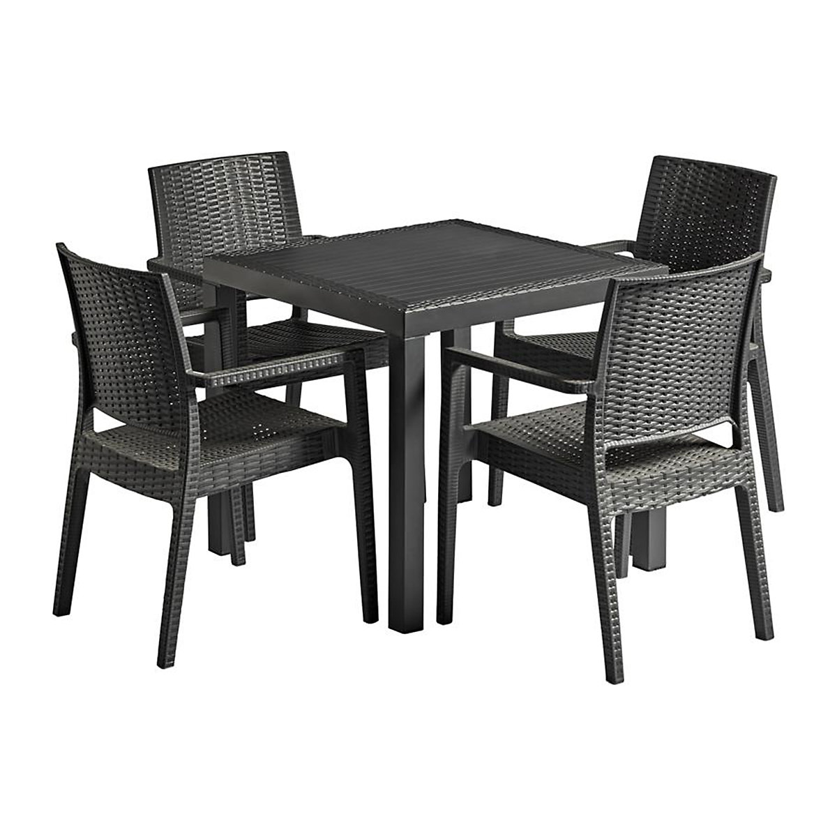 Ibiza Dining Set | Table with 4 Chairs (Product illustration 2)-1