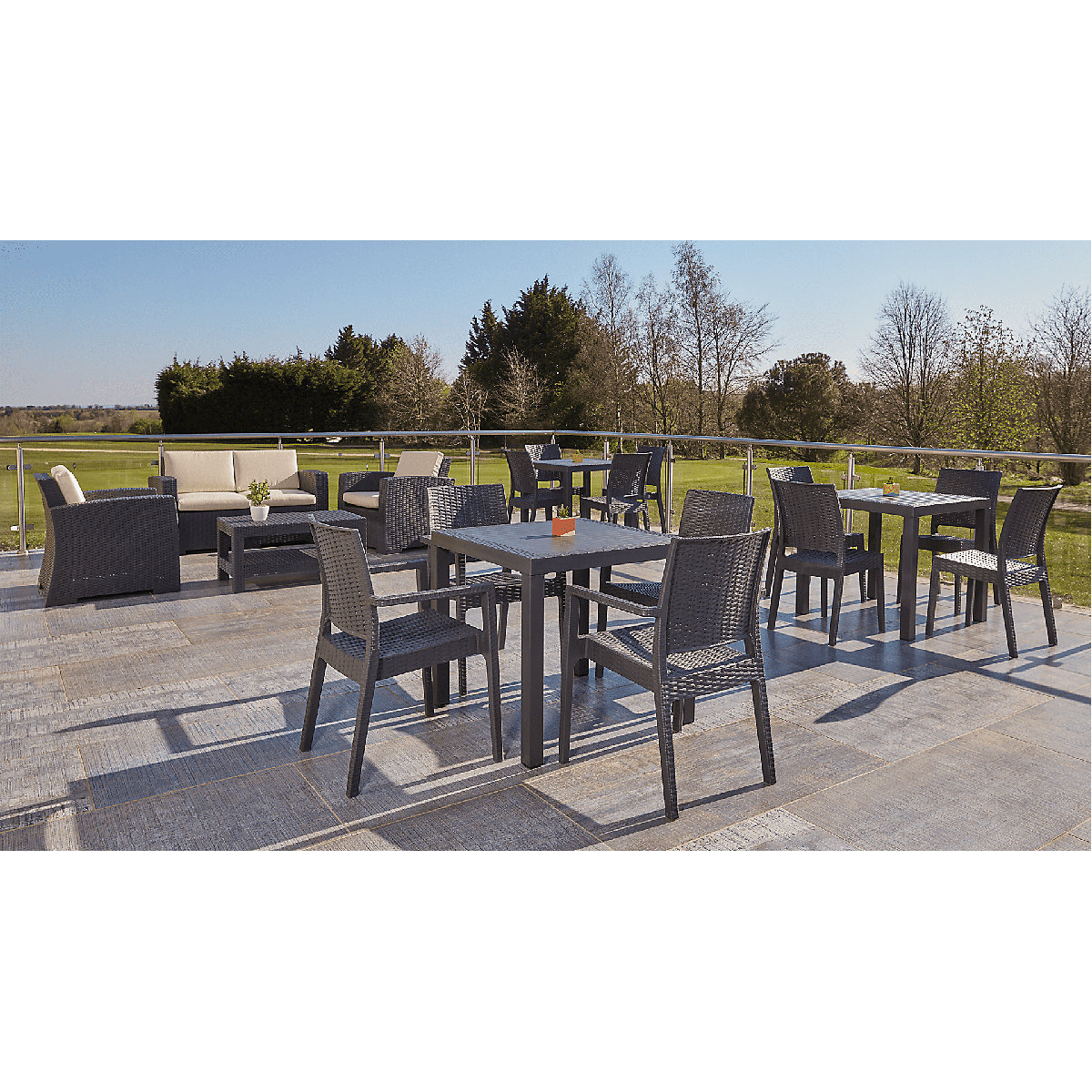 Ibiza Dining Set | Table with 4 Chairs