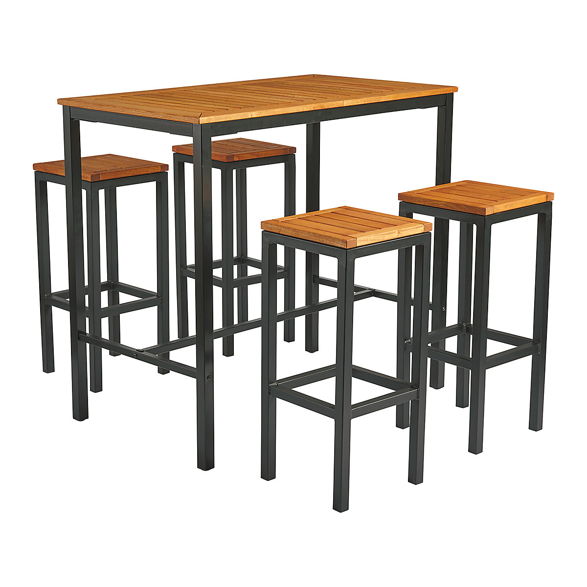 Melbourne High Stool Bar Height Set | Table with 4 Bar Stools