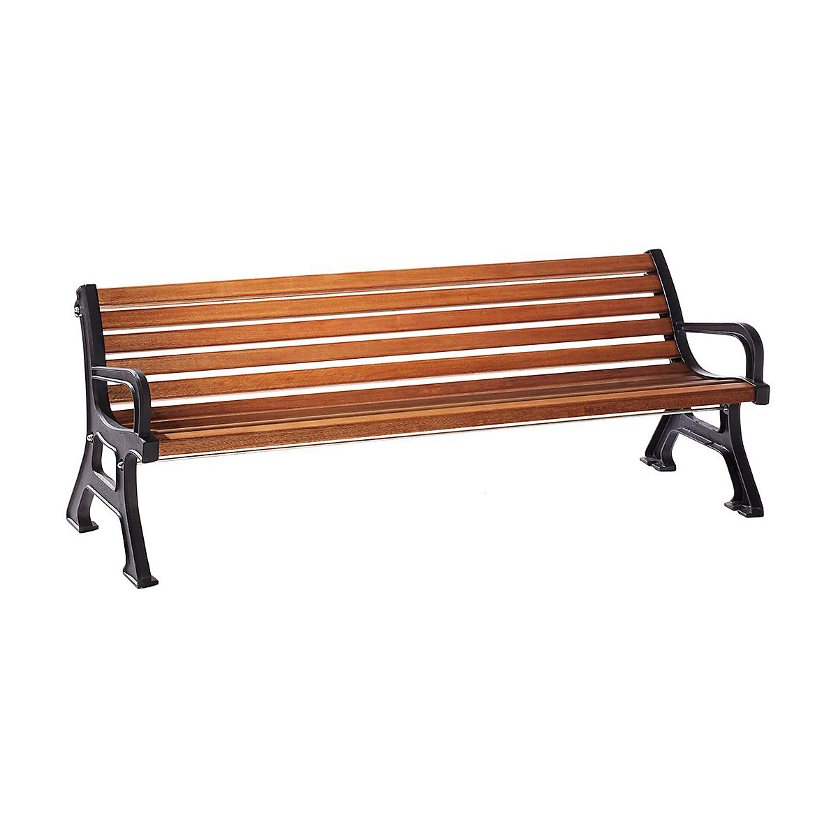 Outdoor Benches with Solid Wood Slats
