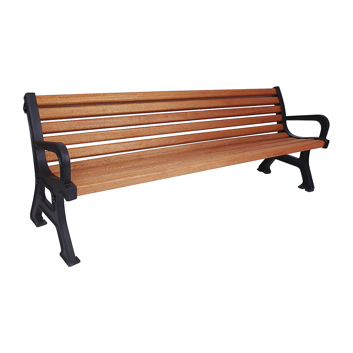 Outdoor Benches with Solid Wood Slats