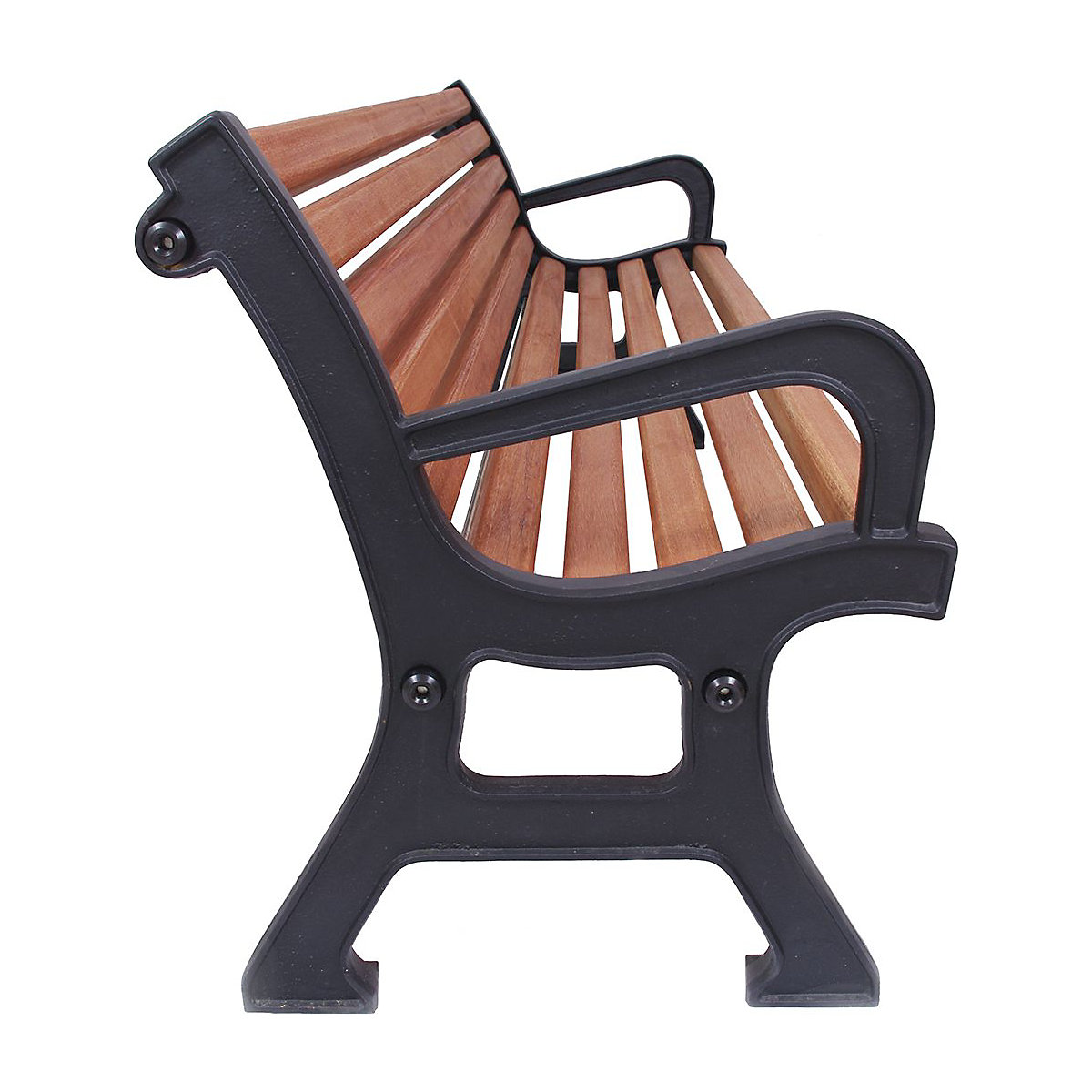 Outdoor Benches with Solid Wood Slats (Product illustration 7)-6