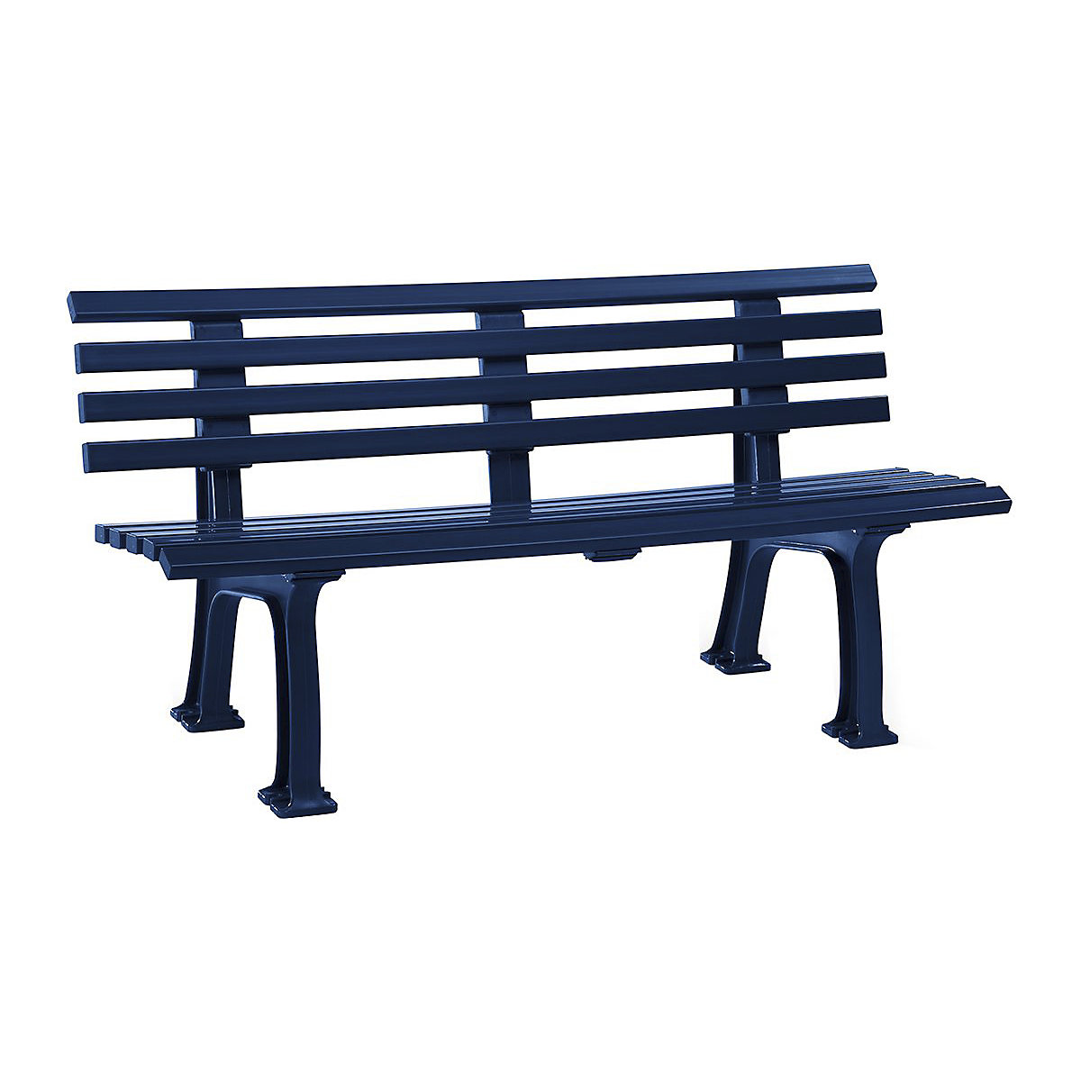 Plastic Park Bench Blue