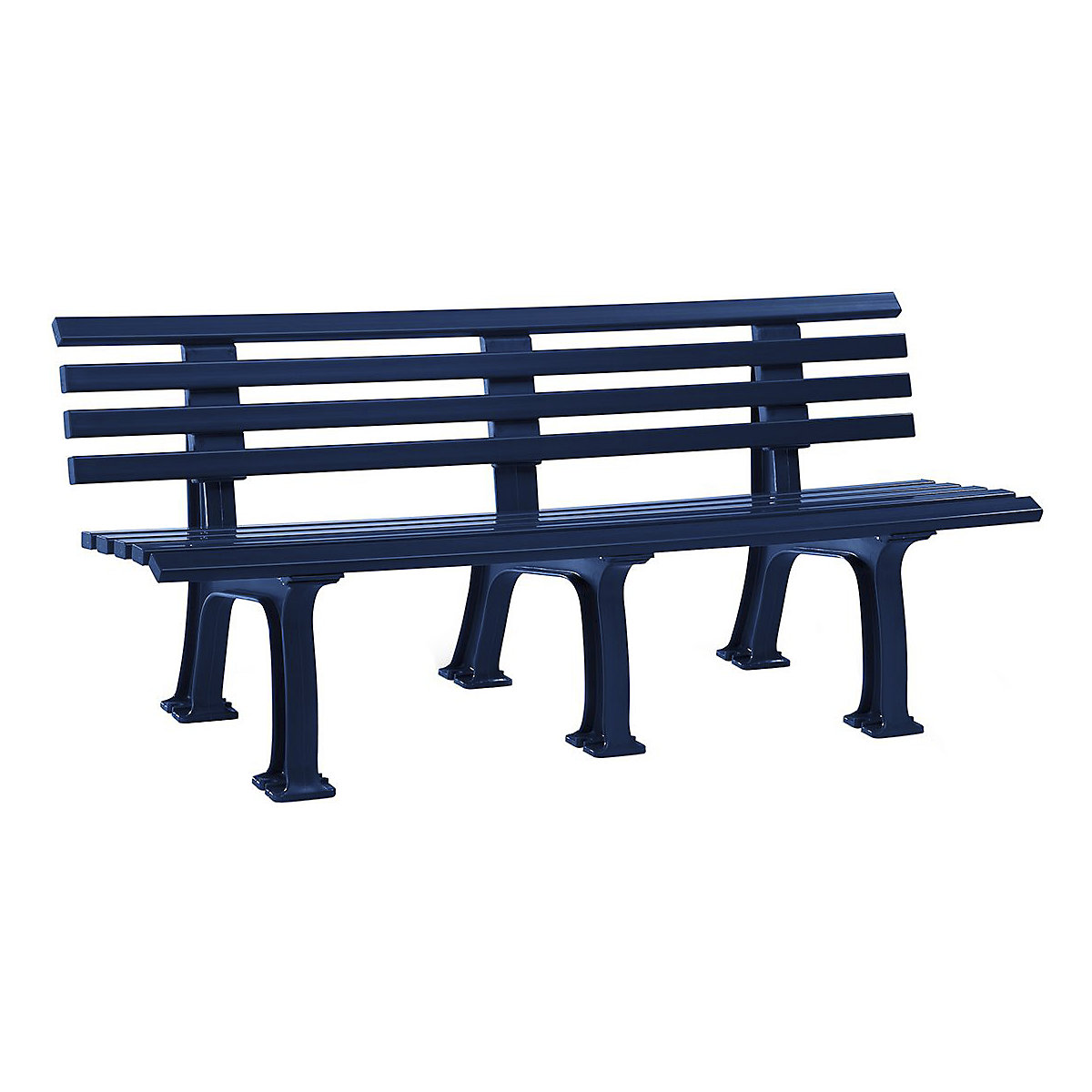 Plastic Park Bench Blue