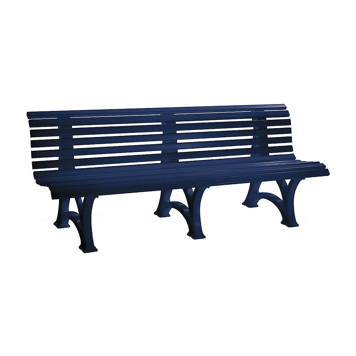 Plastic Park Bench Blue