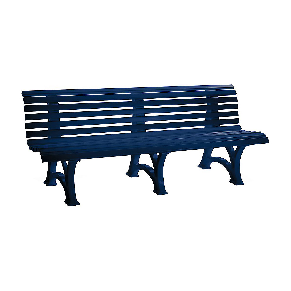 Plastic Park Bench Blue