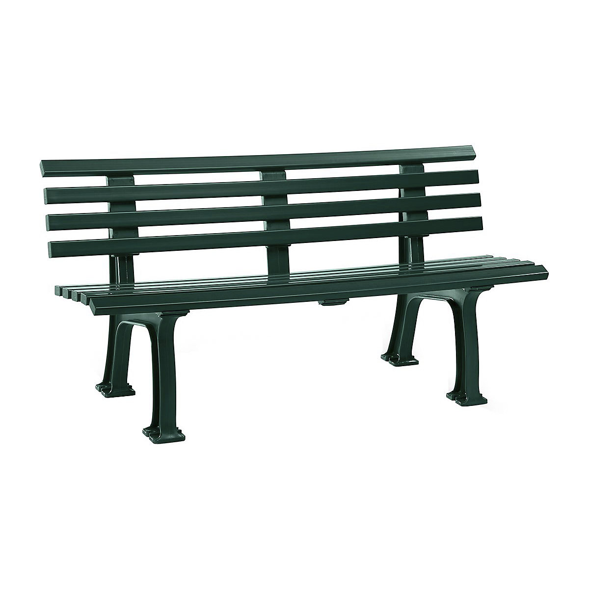 Plastic Park Bench Green