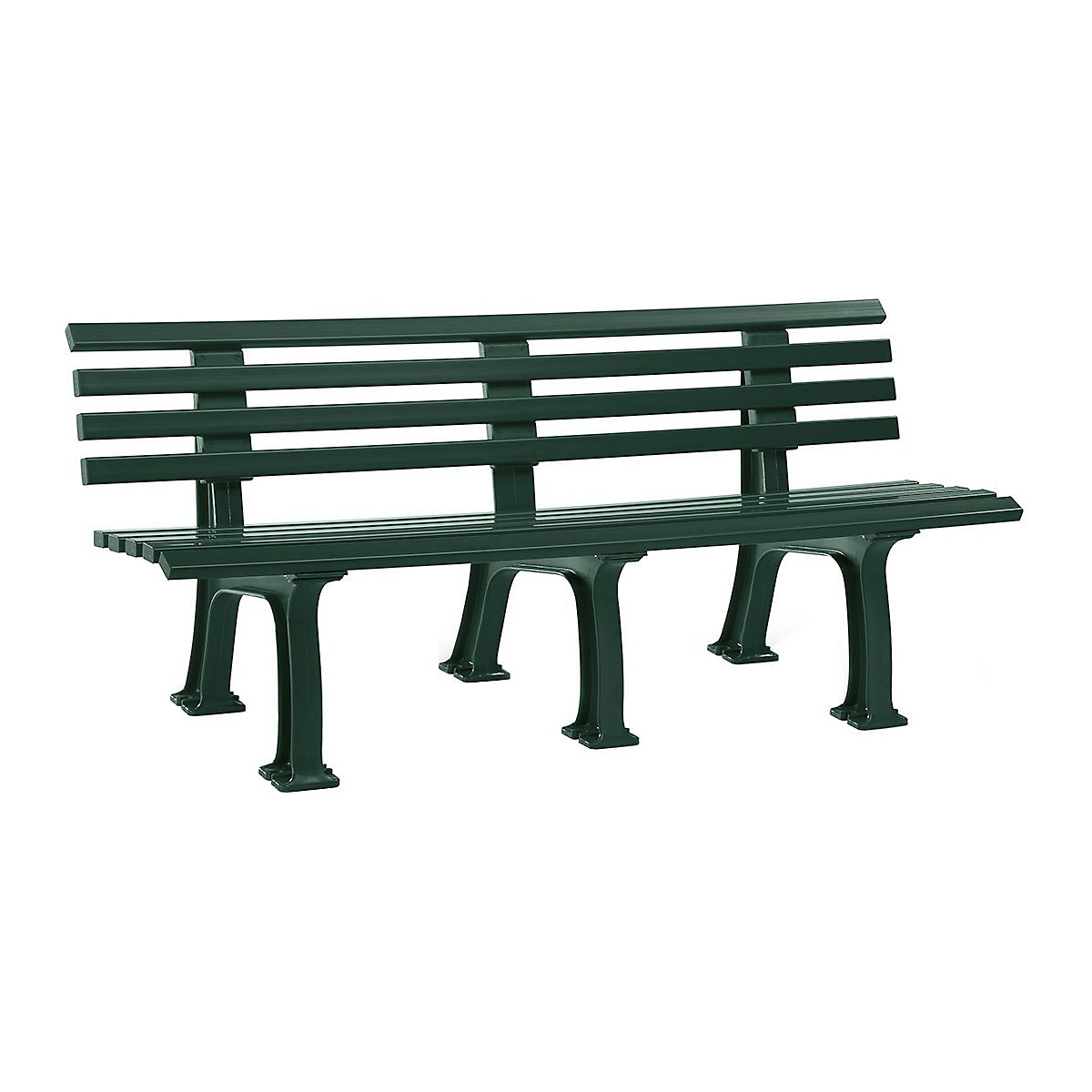 Plastic Park Bench Green