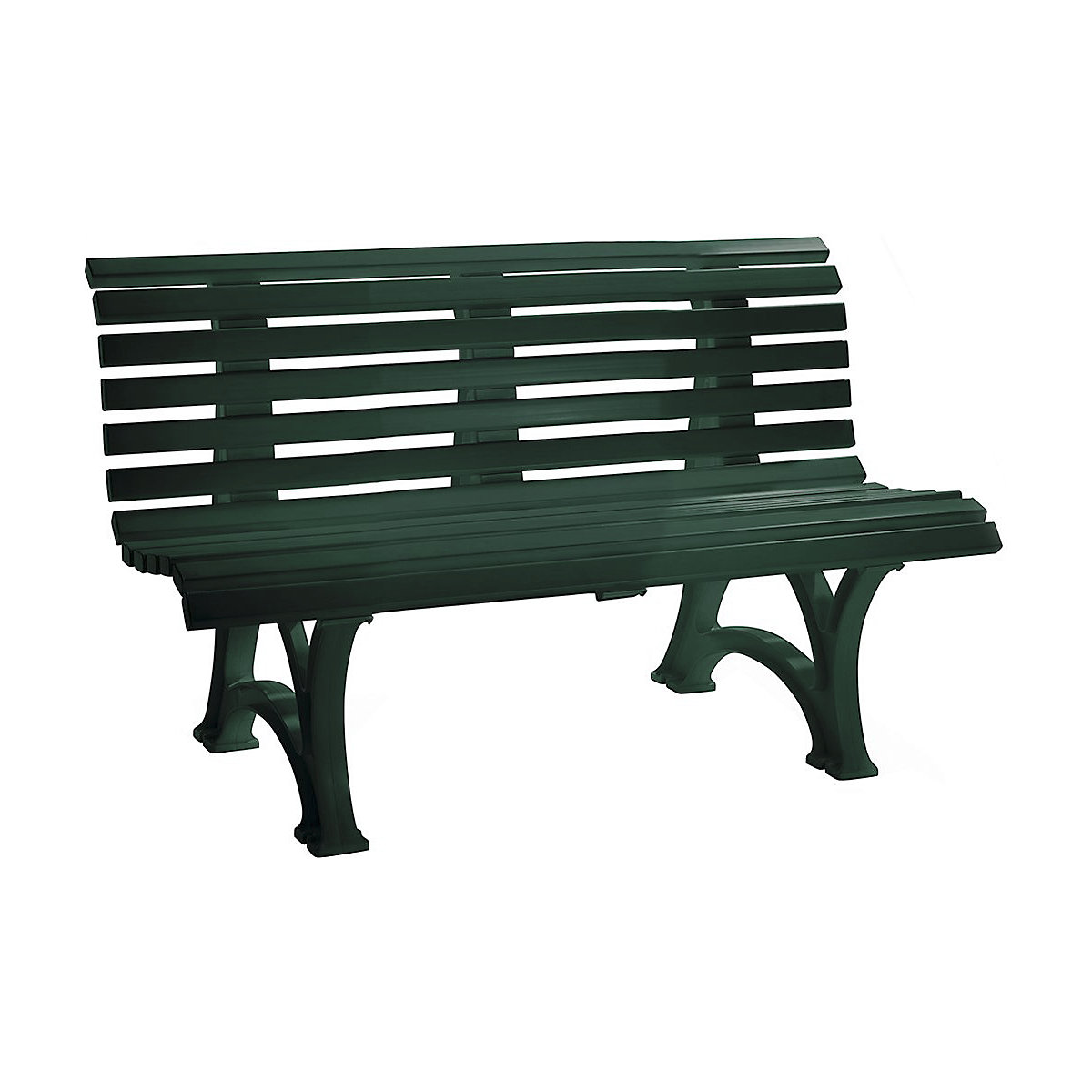 Plastic Park Bench Green