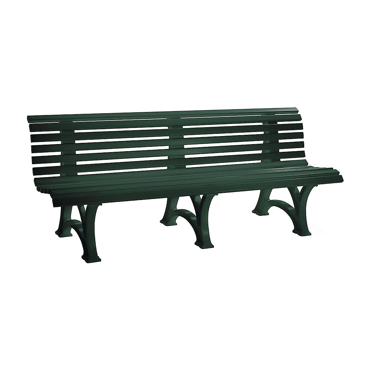 Plastic Park Bench Green