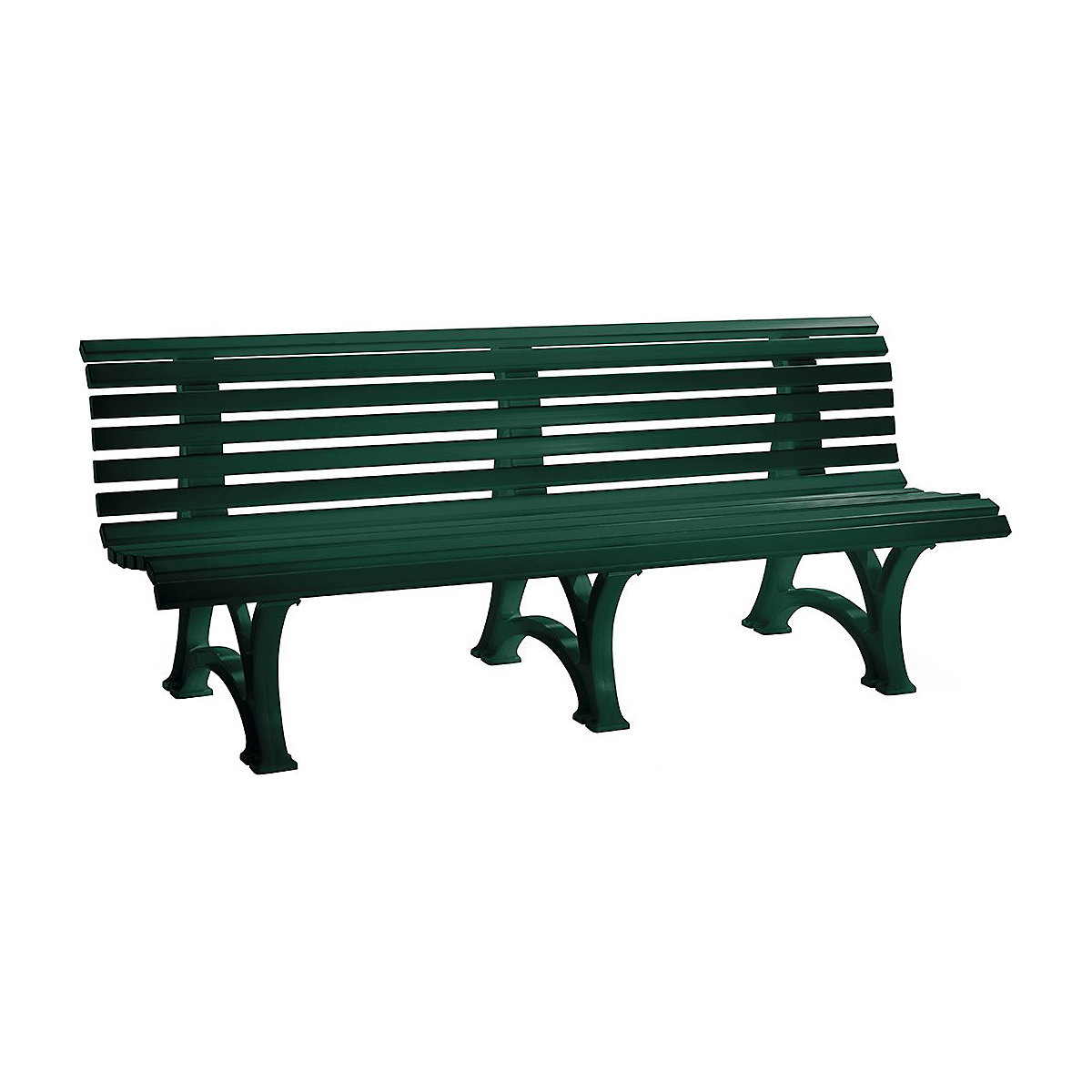 Plastic Park Bench Green