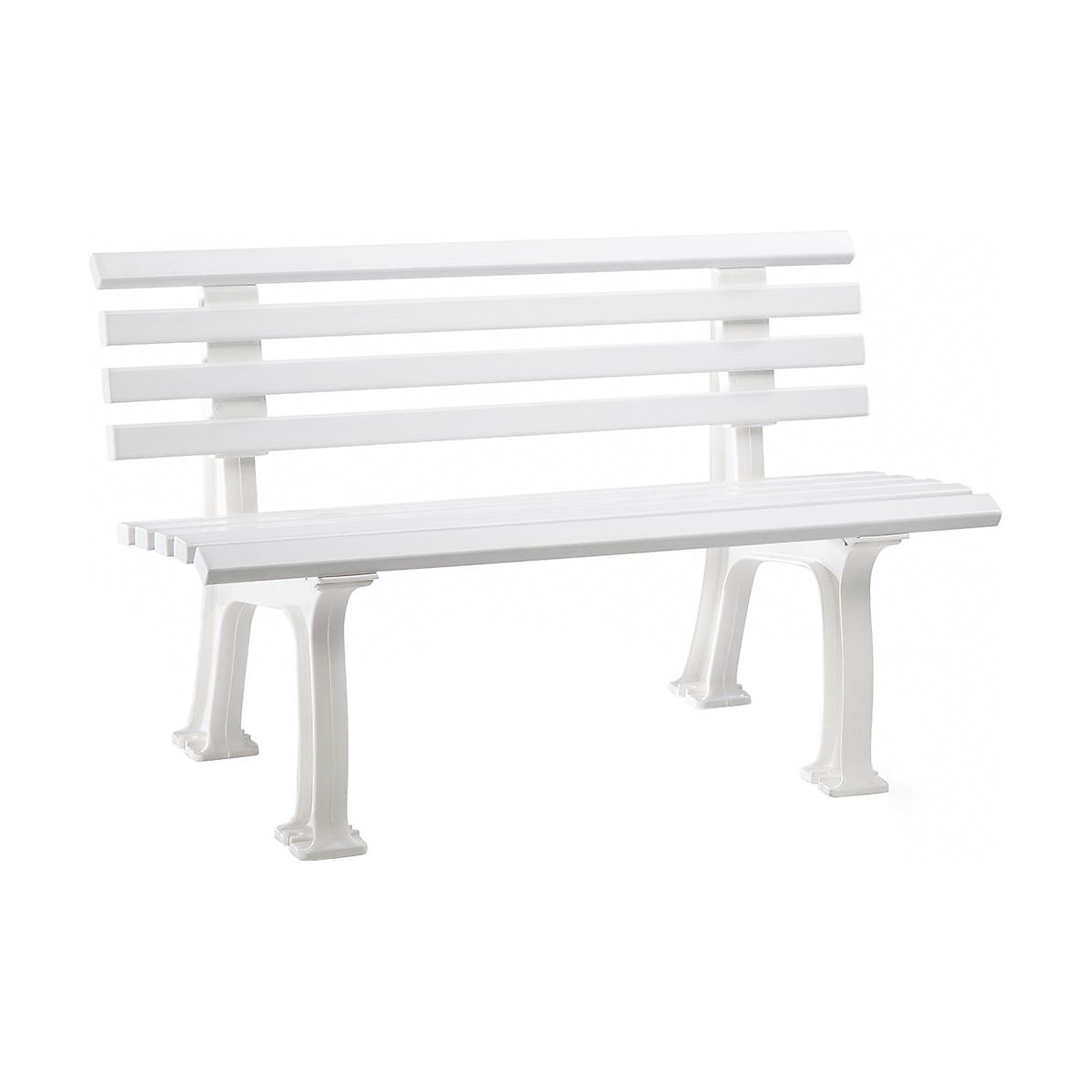 Plastic Park Bench White