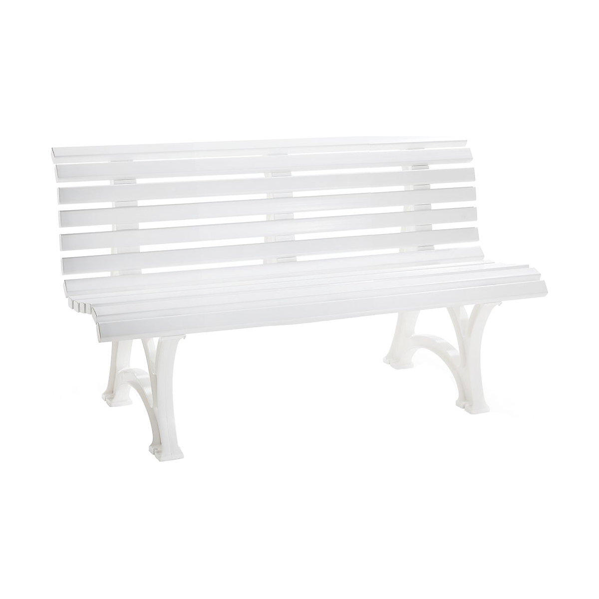 Plastic Park Bench White